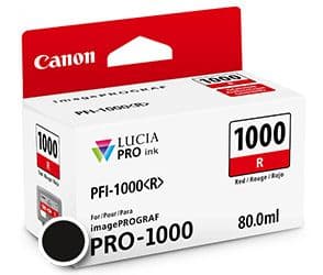 Kartuša Canon PFI-1000R Red, 80 ml (original, rdeča)