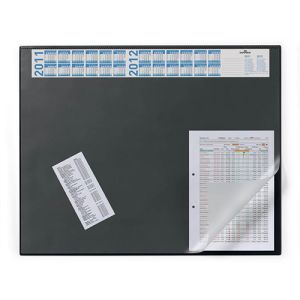 Durable namizna podloga 65x52cm (7204), črna, s koledarjem | MEGAtoner.si