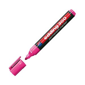 Edding marker permanentni E-300, okrogla konica, roza | MEGAtoner.si