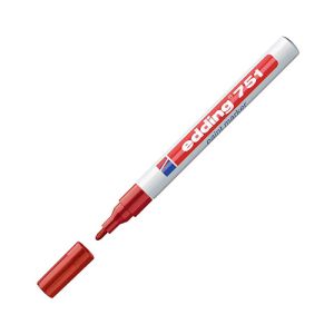 Edding marker z lakom E-751, 1-2mm, rdeč | MEGAtoner.si