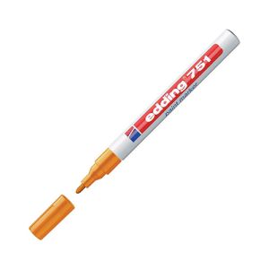 Edding marker z lakom E-751, 1-2mm, oranžen | MEGAtoner.si