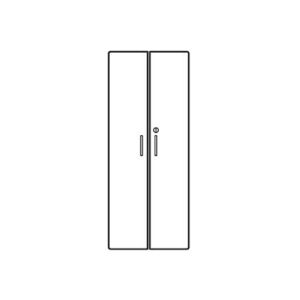 Hartnagel vrata za regal 5 polic, siv | MEGAtoner.si