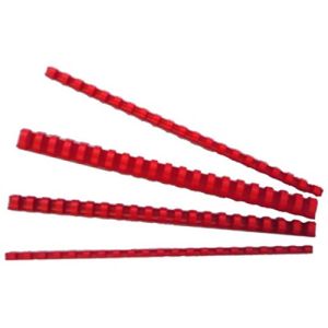 KLIPKO spirale PVC 6mm, rdeče (100 kos) | MEGAtoner.si