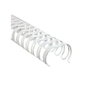 KLIPKO spirale žica 4,7mm, bele, 3:1 (100 kos) | MEGAtoner.si