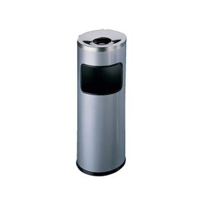 Durable koš za smeti s pepelnikom (3332), srebrn | MEGAtoner.si