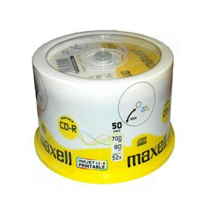 Maxell CD-R 700MB 52X, 50 na osi, printable | MEGAtoner.si