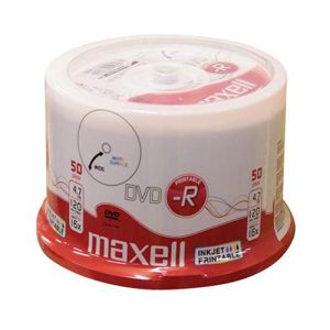 Maxell DVD-R 4,7GB 16X, 50 na osi, printable | MEGAtoner.si