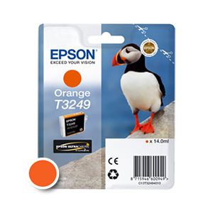 Kartuša Epson T3249 (C13T32494010), 14ml (original, oranžna) | MEGAtoner.si
