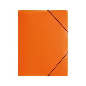 Pagna mapa z zavihki in elastiko A4, oranžna | MEGAtoner.si