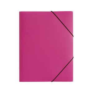 Pagna mapa z zavihki in elastiko A4, roza | MEGAtoner.si