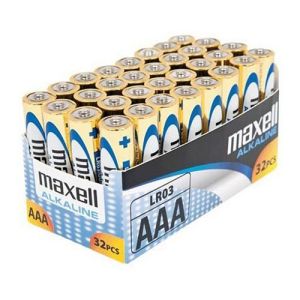 MAXELL baterija AAA (LR03), alkalne, pakiranje v folijo (32 kos) | MEGAtoner.si