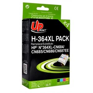 UPrint komplet kartuš HP št. 364XL (N9J74AE), 1x20ml, 3x12ml (premium kompatibilne, komplet) | MEGAtoner.si