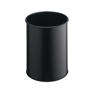 Durable koš za smeti kovinski, črn neperforiran (3301) | MEGAtoner.si