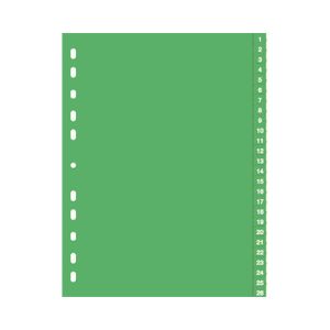 Durable ločilni listi 1/52 zeleni (6157) | MEGAtoner.si