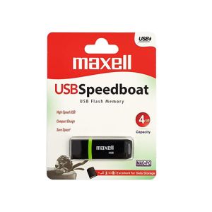 USB ključek Maxell Speedboat, 4GB, USB 2.0 (črn) | MEGAtoner.si