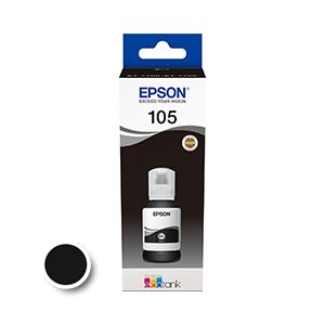 Steklenička s črnilom Epson 105 BK EcoTank (C13T00Q140), 140ml (original, črna) | MEGAtoner.si