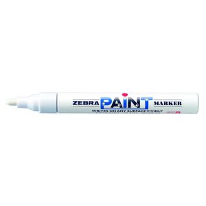 Zebra Paint marker 200M, 1,5mm, beli | MEGAtoner.si