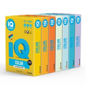 Papir Mondi IQ Color, A4, 160g, 250 listov pastelne barve (modra) | MEGAtoner.si