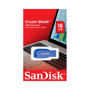 USB ključek Sandisk Cruzer Blade, 16GB, USB 2.0 (moder) | MEGAtoner.si