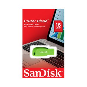USB ključek Sandisk Cruzer Blade, 16GB, USB 2.0 (zelen) | MEGAtoner.si