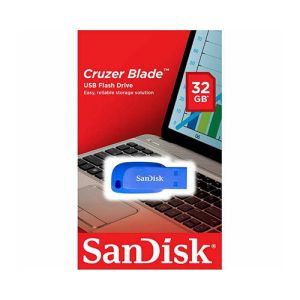 USB ključek Sandisk Cruzer Blade, 32GB, USB 2.0 (moder) | MEGAtoner.si
