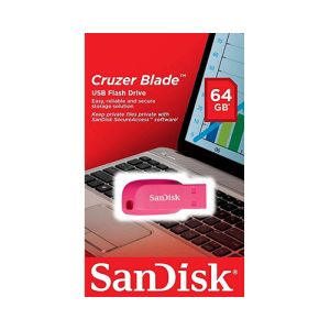USB ključek Sandisk Cruzer Blade, 64GB, USB 2.0 (roza) | MEGAtoner.si