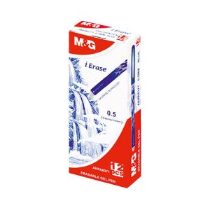 Gel pisalo M&G iErase - piši/briši 0,5mm, modro | MEGAtoner.si