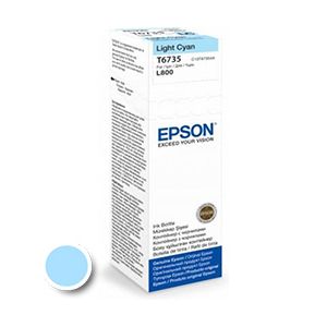 Steklenička s črnilom Epson T6735 (C13T67354A), 1.800 fotografij (original, svetlo modra) | MEGAtoner.si