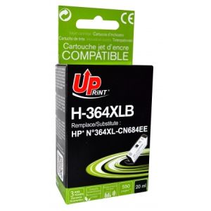 UPrint kartuša HP št. 364XL (CN684EE), 20ml (kompatibilna, črna, nivo črnila) | MEGAtoner.si