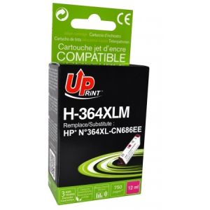 UPrint kartuša HP št. 364XL (CB324EE), 12ml (kompatibilna, škrlatna, nivo črnila) | MEGAtoner.si