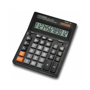 Kalkulator Citizen SDC444S, namizni, 12m, črn | MEGAtoner.si