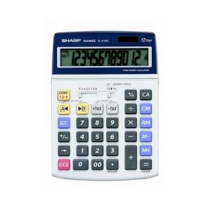 Kalkulator Sharp EL2125C namizni, 12m, solar | MEGAtoner.si