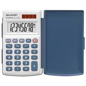Kalkulator Sharp EL243S žepni, 8m, solar | MEGAtoner.si