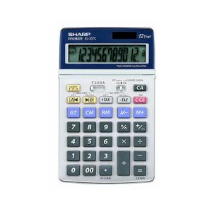 Kalkulator Sharp EL337C namizni, 12m, solar | MEGAtoner.si