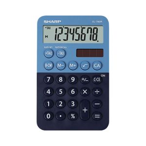 Kalkulator Sharp EL760RBBL namizni, 8m, moder | MEGAtoner.si