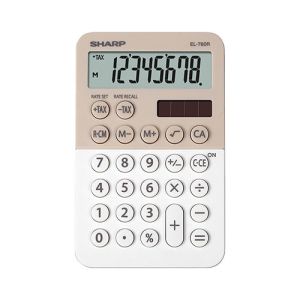 Kalkulator Sharp EL760RBLA namizni, 8m, krem | MEGAtoner.si