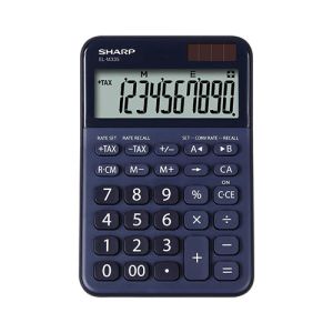 Kalkulator Sharp ELM335BBL namizni, 10m, moder | MEGAtoner.si