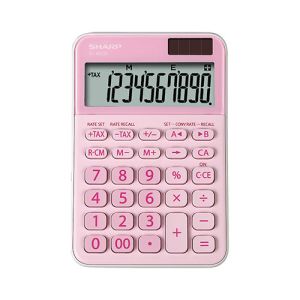 Kalkulator Sharp ELM335BPK namizni, 10m, pink | MEGAtoner.si