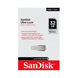 USB ključek Sandisk Ultra Luxe, 32GB, USB 3.1, 150/NP (srebrn) | MEGAtoner.si