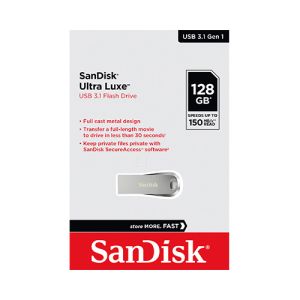 USB ključek Sandisk Ultra Luxe, 128GB, USB 3.1, 150/NP (srebrn) | MEGAtoner.si