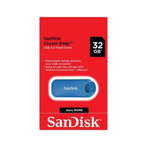 USB ključek Sandisk Cruzer Snap, 32GB, USB 2.0, drsni priključek (moder) | MEGAtoner.si