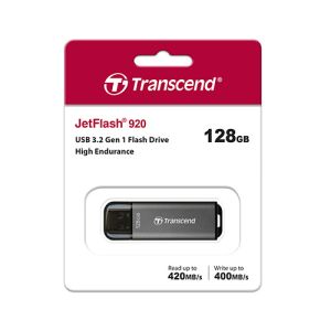 USB ključek Transcend JetFlash 920, 128GB, USB 3.2, 420/400, TLC, aluminijasto ohišje (srebrn) | MEGAtoner.si