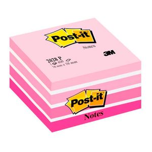3M samolepilna kocka Post-It Aqua, 76x76 mm, pink | MEGAtoner.si