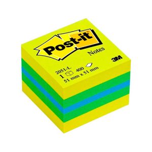 3M Post-It kocka, Lemon samolepilni lističi, 51x51mm (3M 2051-L) | MEGAtoner.si