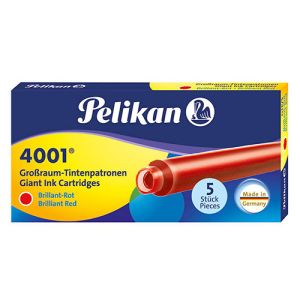 Pelikan črnilni vložek 4001® GTP/5, rdeč | MEGAtoner.si
