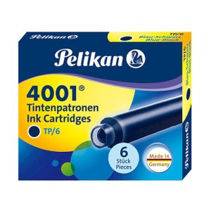 Pelikan črnilni vložek 4001® TP/6, črno-moder | MEGAtoner.si