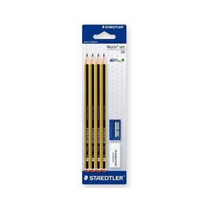 Staedtler svinčniki Noris 120 5XHB + mala radirka in šilček | MEGAtoner.si