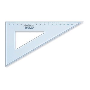 Staedtler trikotnik 21cm, 60°/30°, prozorno moder | MEGAtoner.si