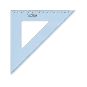 Staedtler trikotnik 26cm, 45°/45°, prozorno moder | MEGAtoner.si