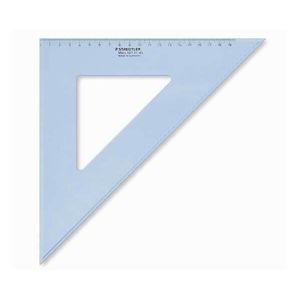 Staedtler trikotnik 31cm, 45°/45°, prozorno moder | MEGAtoner.si